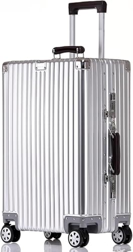 Preisvergleich Produktbild Koffer Aluminium-Magnesium-Legierung Koffer Boarding Trolley Case Passwort Box Aluminiumrahmen Gepäck Einfacher tragbarer Reisekoffer,E,29in