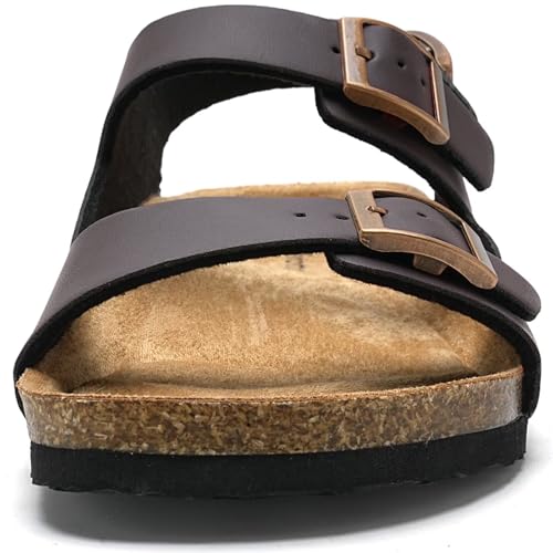 Image of Torotto Womens Sandals with Cork Footbed Open Toe Adjustable Webbing Athletic Slides Sandals for Walking | Beach | Indoor Outdoor