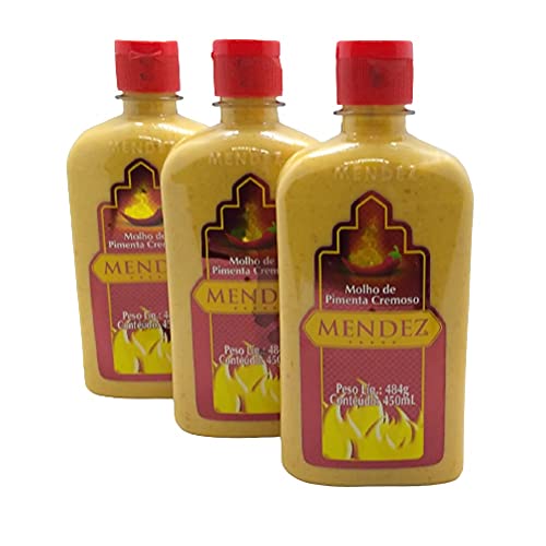 Kit Molho de Pimenta Mendez 450ml 03 Cremosa Tradicional 1 41MQV9kQsoS
