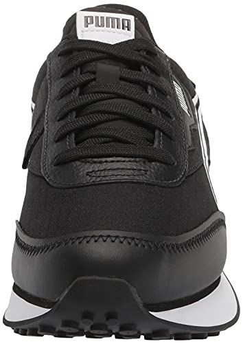 PUMA Puma Future Rider Sneaker, Black White, 5.5 US Unisex Big Kid