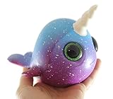 1 NARWHAL Large Animal Slow Rise Squishies Slow Rise Foam - Scented Sensory, Stress, Fidget Toy (1 Narwhal)