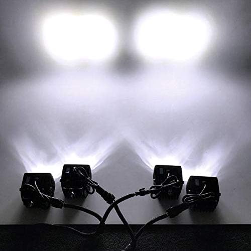 Compatible with 2011 2012 2013 2014 Ford Raptor 6000k LED front bumper Fog light Kit w/Bracket/Wiring/Switch/Built-in LED