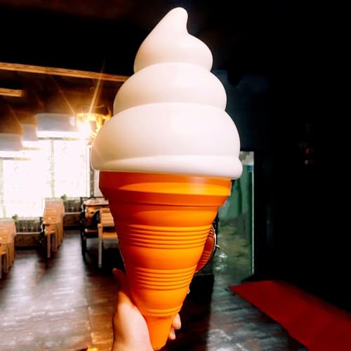 Image of Ice Cream Wall lamp Spiral Cone Decorative Wall Light Fixture, DIY Lighting Fixtures for Kitchens, Dining Rooms and More(Gray)