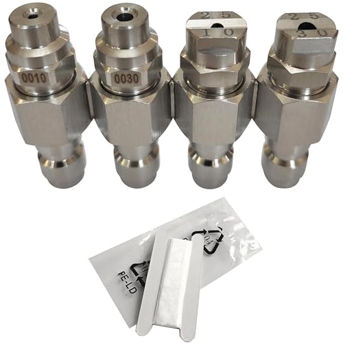 Pressure Washer Nozzle Jrod 4 Way Washing Tip Holder for 4 GPM Pressure Washer J Rod Soft Wash System Nozzle 1/4 Quick Connect 0 25