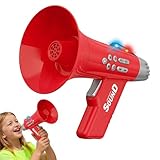 Voice Changer for Kids with Funny Voice Effects, Amplifies Voice Loudspeaker, Recording Microphone Toy, Interactive Gift for Boys Girls Age 3-8, Mic for Birthday Party, Fun Stocking Stuffers for Kids