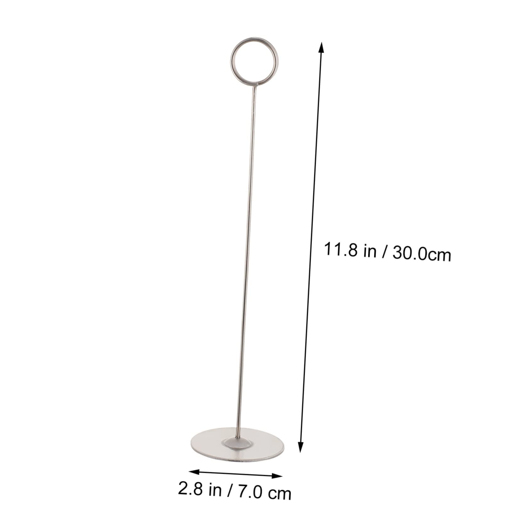 COLLBATH Support De Menu De Mariage en Acier Inoxydable 12 Cartes 5 Supports De Numéro De Table Porte-Cartes De Place pour Fournitures De Restaurant
