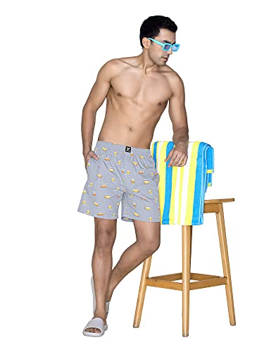 Image of XYXX Men's Surf & Pace Super Combed Cotton Boxer Shorts (Pack of 2)