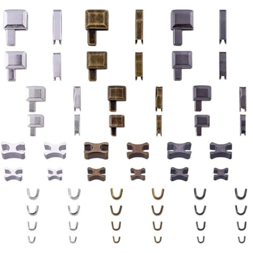 Recopilación de Cremalleras más recomendados. 48 Uonlytech Kit de Reparación de Cremalleras Metálicas 60 Piezas Topes Inferiores y Accesorios de Reemplazo para Ropa Duradero y Práctico para Costura y Reparación de Cierres