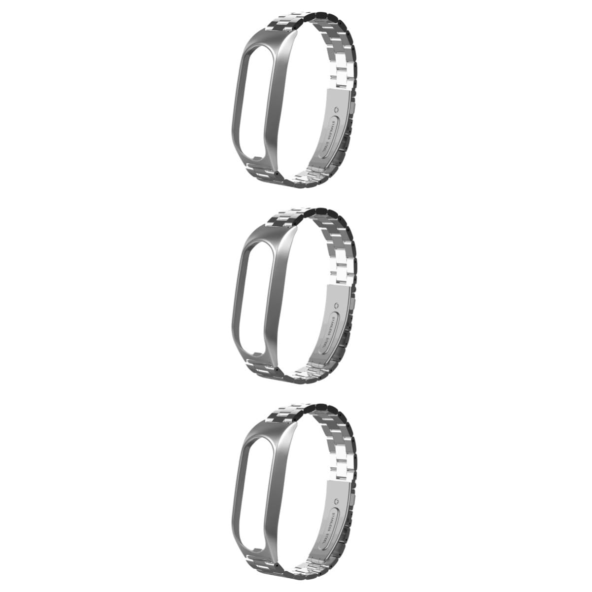 Housoutil Lot De 3 Bracelets De Montre En Acier Inoxydable Bracelet Tactile De Remplacement Robuste Et Pour Homme Et Femme