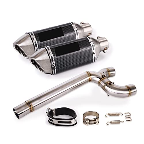 Sistema de escape de moto para Yamaha FZ6S y FZ6N con tubo de conexión central