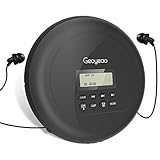 CD Player Portable Rechargeable CD Walkman with Earphones & Digital LCD Display & Anti-skip Tech for Car/Gym/Exercise/Bedtime/Kids/Learning Support Bluetooth Headphone