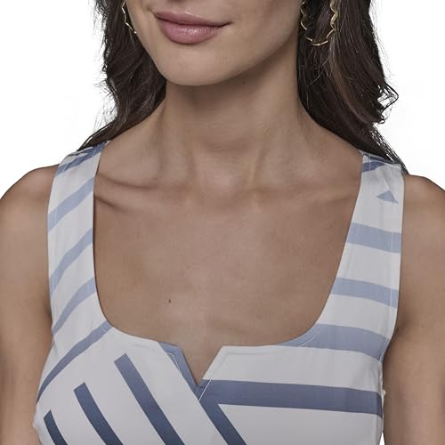 KARL LAGERFELD Paris Women's Dresses Midi, Soft White/Chambray Blue Multi, 16 by KARL LAGERFELD - Used condition - Image 2