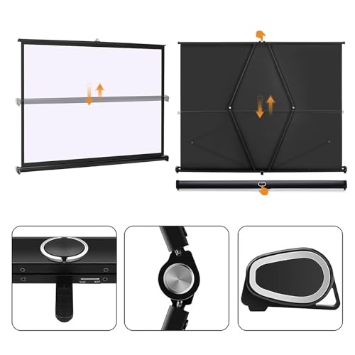 Pantalla Manual Portátil para Proyector 50" 16:9 miniatura 3