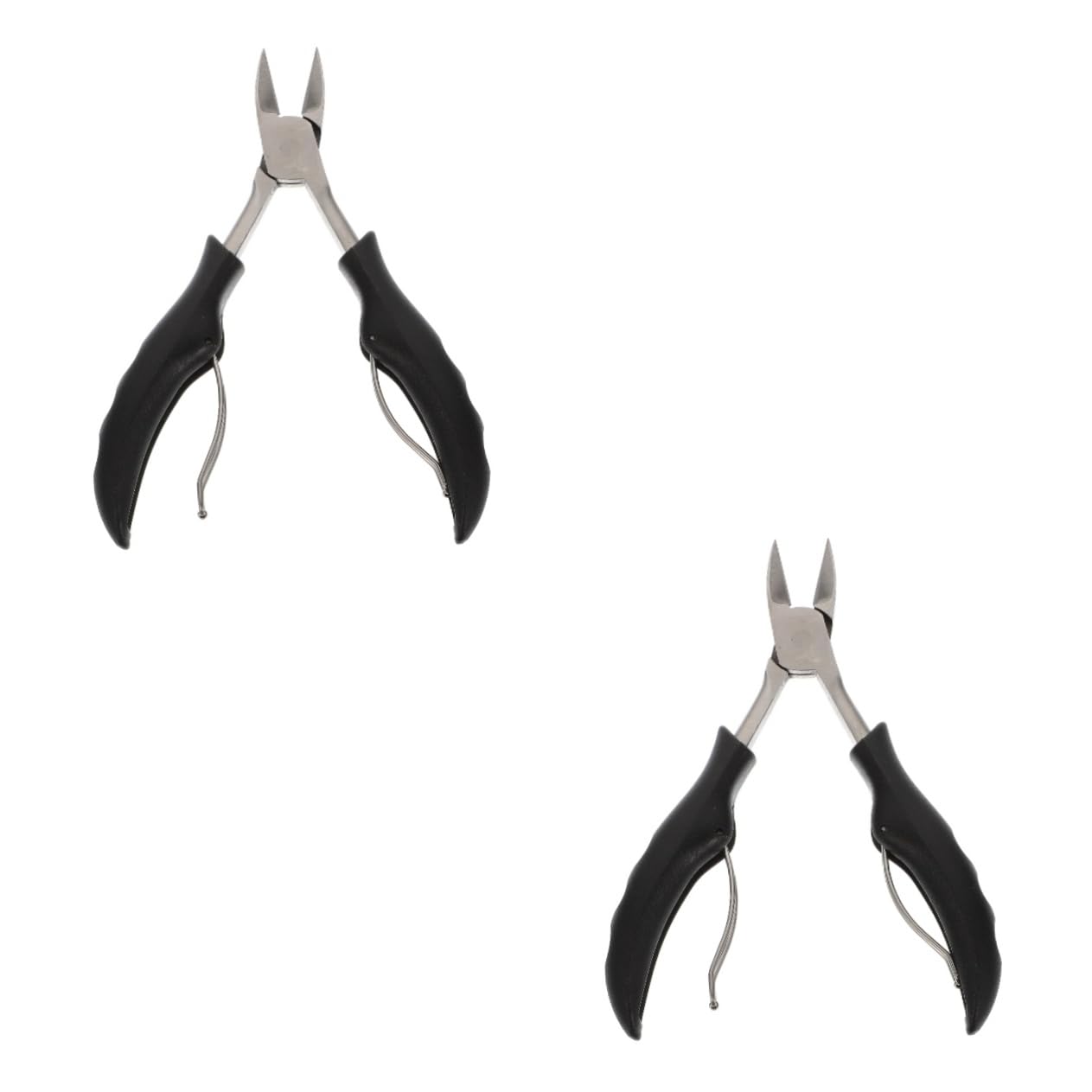 2 Pcs Pedicure Pliers Eagle Beak Nail Plier Household Nail Trimmer Nail Clipping Tool Nail Scissor Nail Trimmer for Shop Portable Nail Clipper Double Spring Nail Plier Nail Cutter