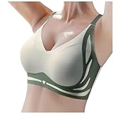 Sujetadores Mujer - Verano De Vestir Sujetadores Tejido Cómodo Sujetador Tirantes Anchos Brasier de Dormir Sujetador Elástico Sujetadores Deportiva