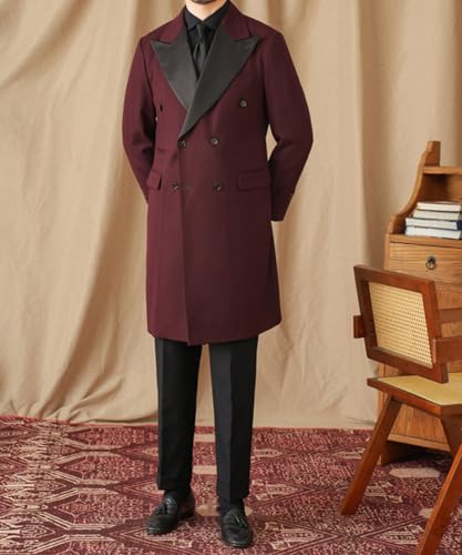 Mens Tailcoat Tuxedo Jacket Solid Swallowtail Dinner Party Blazer Dress Coat3