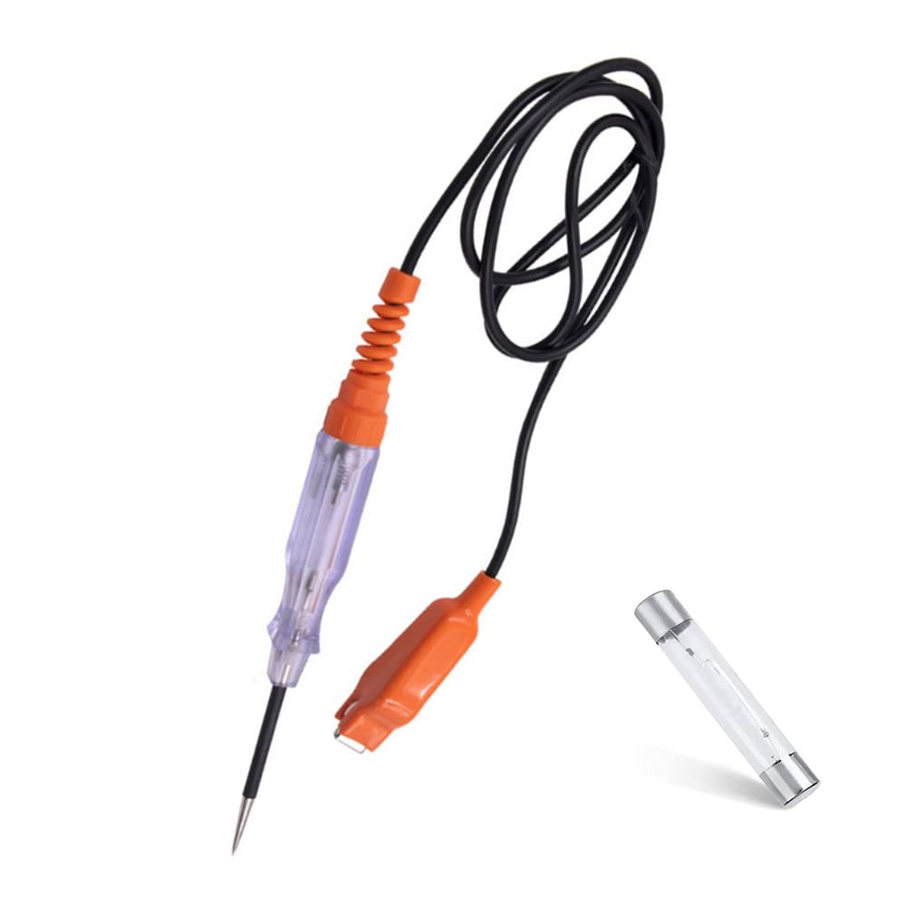 Dual Color LED Automotive Test Light with Extended Test Leads & Sharp Piercing Probe Universal Circuit Tester 6-24V