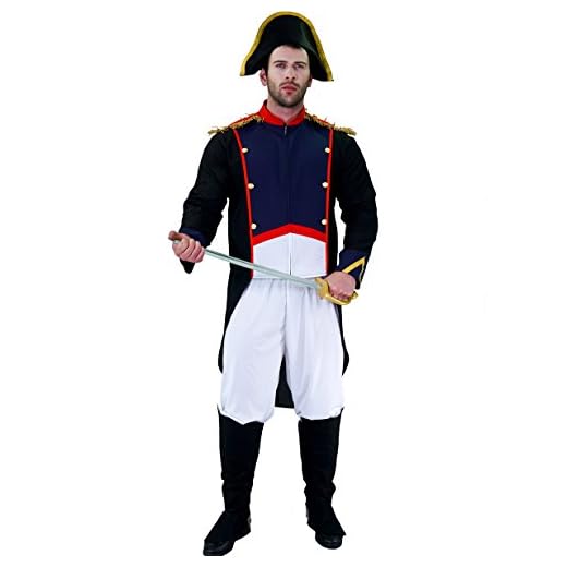 SEA HARE Traje histórico de la revolución francesa de Napoleón adulto