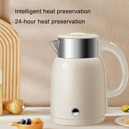 Tetera eléctrica de acero inoxidable 2L beige miniatura 2