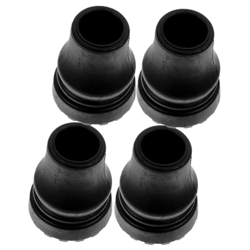 GANAZONO ウォーキングポール先端カバー 厚手耐久滑り止めクッション 衝撃吸収設計 トレッキング 登山 アウトドア用 交換用松葉杖足パッド 4個セット