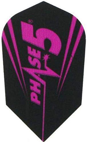 Unicorn Maestro 100 Slim Dart Flight Phase 5, Black/Pink, One Size