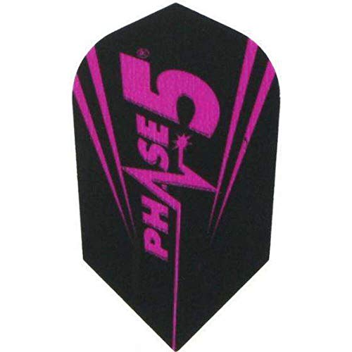 Unicorn Maestro 100 Slim Dart Flight Phase 5, Black/Pink, One Size #TOP19