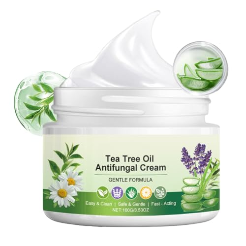 Tea Tree Oil Smoothing Cream - Natural Care Skin Cream - Smoothing & Relief Cream Relieve Skin Itch - Natural Tea Tree Crea_m for Women & Men - Fast Absorbing Body Crea_m