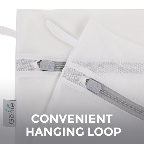 Home Genie 840316714396 Durable And Gentle Mesh Laundry Bags For Washing Delicates, Oversized Silicone Zipper, Machine Safe For Bras Lingerie Baby Garments thumb #8