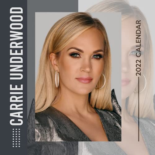 Carrie Underwood 2022 Calendar: 12 Months, with Adele singer, 8.5 x 8.5 inch High Quality Images - Monthly Square Calendar