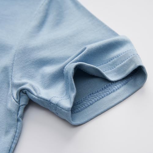 Image of BABY 2T-10Y Toddler Kids Girls Boys Soft Comfy 2pcs Set Short Sleeve Shirts and Pants Sets
