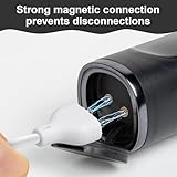 Bansusu 1Pc Magnetic USB DC Charger Cable For Wireless Massager Smart Devices Replacement Charging Cord 6mm Dual Pin 0.8m Magnetic USB Charger Cable Vibrator Charger Electric Toothbrush White - Image 6