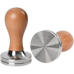 STARESSO 53mm Coffee Tamper for Espresso Machines, Wooden Espresso Tamper
