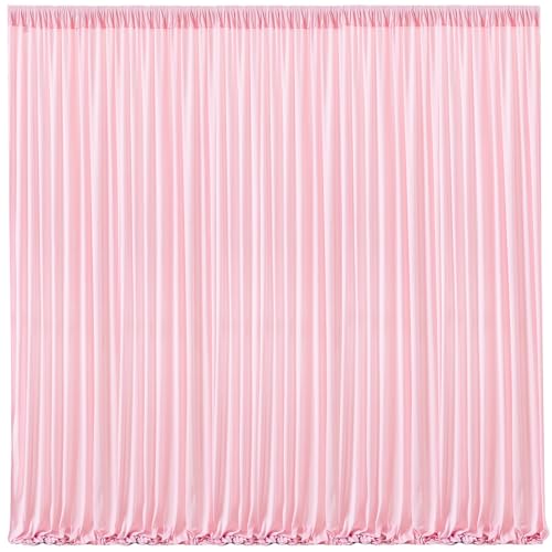 Pink Backdrop Curtains 4-Pane 16x10 ft Polyester Photo Background