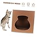 Yardwe Cat Scratch House Durable Corrugated Paper Cat Scratcher Cozy Indoor Hideaway Multi-Purpose Toy to Protect Furniture and Satisfy Clawing Instincts