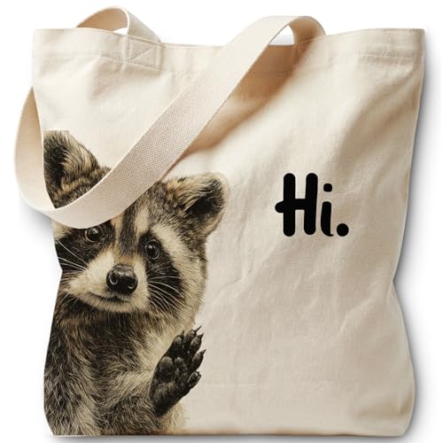 Bolso Tote divertido con bolsillo con cierre para mujer miniatura 1
