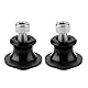 Tbest Motorrad CNC Montageständer Racingadapter Bobbins Ständeraufnahme, 2 Stück M8 Schwingenschutz 8mm Motorrad Heckständer Schwinge Spule Schieber Ständer Schwinge Spulen(Schwarz)