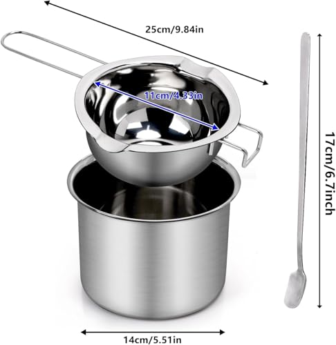Miniatura 8 de Kit Completo Para Hacer Velas De Cera De Soja Natural 920g Con Aceites Esenciales, Colorantes Y Accesorios Incl. Olla De Fusión, Mechas, Varillas Ideal Para Regalo, Terapia Y Decoración