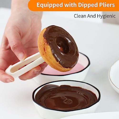 Cortador de donas con alicates de inmersión, cortador de donas, cortador de donas, sello de galletas, cortador de postres, herramienta de cocina para hornear 3