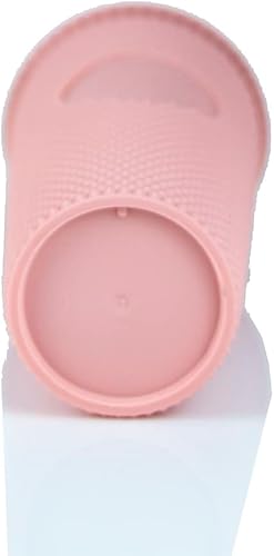 Miniatura 4 de Hogg Vaso de 24 onzas con tapa y pajita, para bricolaje, personalizable con brillo o purpurina, vaso Venti texturizado reutilizable, aislamiento de