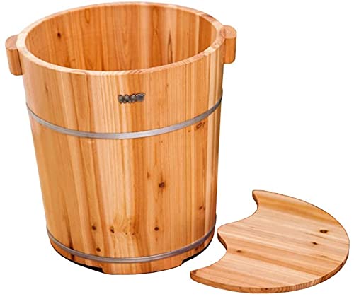 Baño de pies en barril de madera de cedro 40cm miniatura 4