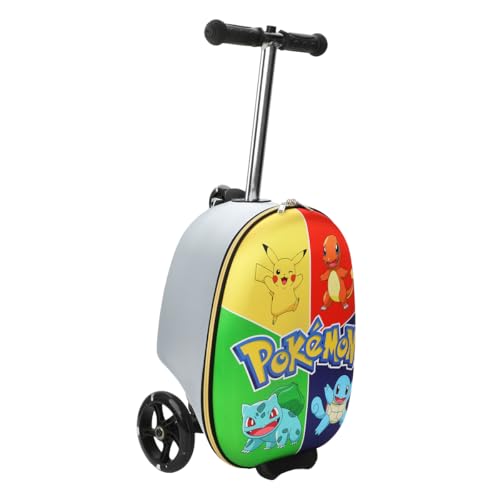Bioworld Pokemon Character Art Scooter Youth Rolling Carry On Luggage3