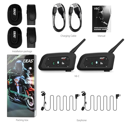 Interphone Bluetooth arbitre EJEAS V6C pour parler en même temps - 7