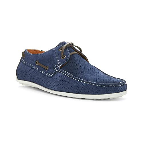 Sapato náutico Braden Navy Donald Pliner, Azul marino, 8