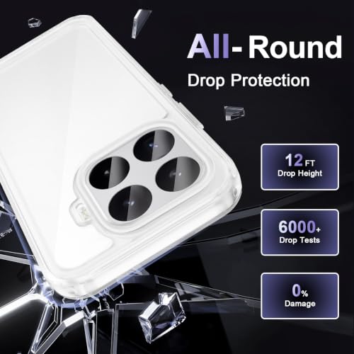 Image of Case for Xiaomi 17T 5G, Military Grade Drop Protection Phone Case, Yellowing Resistant, Anti-Scratch Hard PC Back, Shockproof Hard Ultra-Thin Protective Cover, Clear