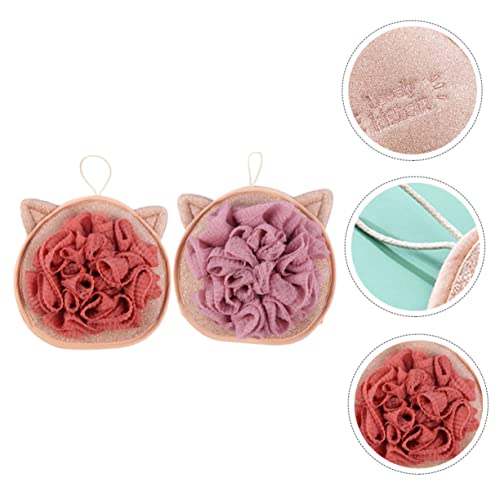 Bolas de baño con toalla de baño de doble cara lavable para limpieza corporal diaria 5