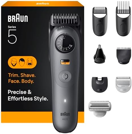 Braun Series 5 All-in-One Beard & Body Grooming Kit for Men, Cord...