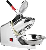 trituradora de hielo para raspados Operación simple y conveniente:¡simplemente deje caer el hielo en la tolva, empuje la manija y el trabajo de afeitado listo! Perfecto para hogares, restaurantes, bares, cantinas, puestos, ferias, etc.