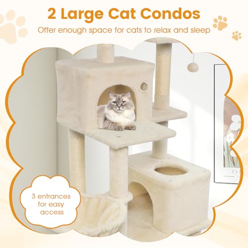 Árbol para Gatos de 66 Pulgadas con Múltiples Niveles miniatura 4