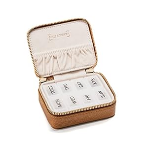 Travel Pill Organizer – Weekly Pill Organizer – Vegan Leather Pill Case – Portable Pocket Pharmacy – Travel Accessories – Pill Organizer – Travel Essentials