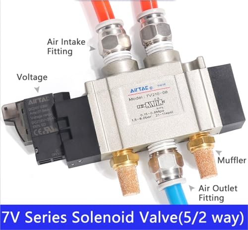 Électrovanne 5/2 voies 7V210-08-B distributeur d'air comprimé
